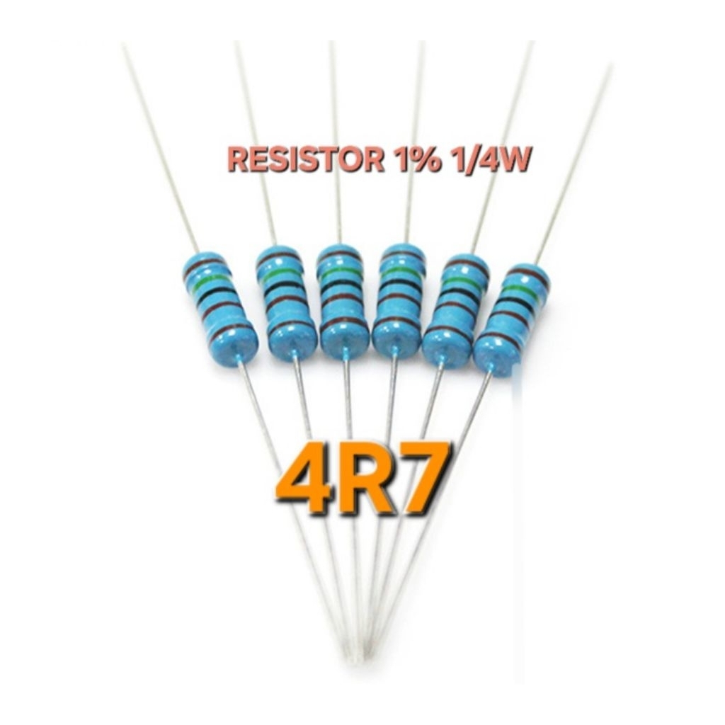 Resistor Metal Film 4R7  0,25watt