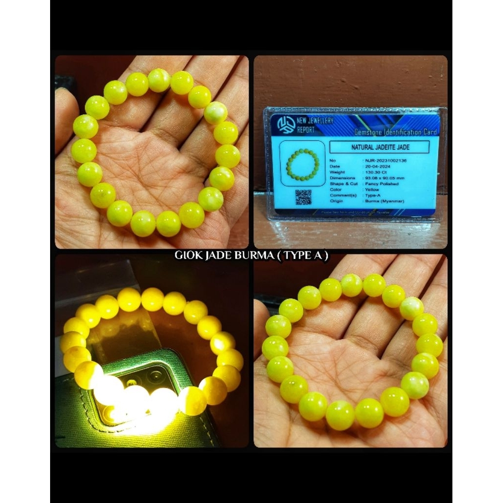 giok kuning kristal jade burma myanmar asli type - A jumbo