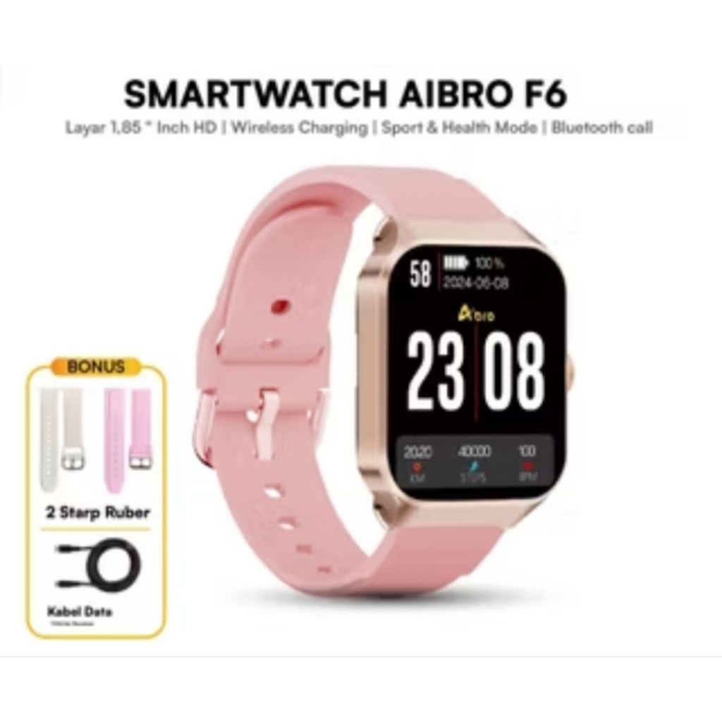 Smartwatch / Jam Tangan Pintar Aibro F6 silver baru
