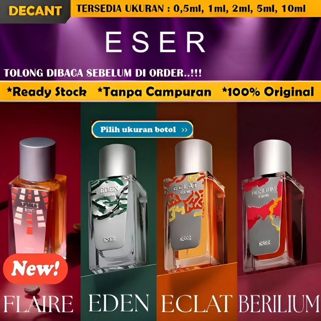(Decant) Parfum Eser Fraire | Eclat | Berilium | eden original