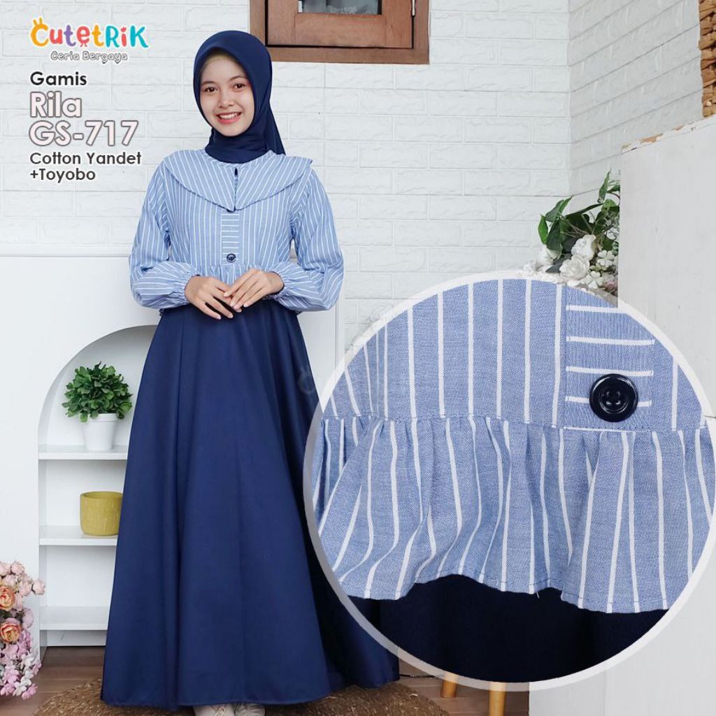 Cutetrik Gamis Anak Perempuan Remaja Tanpa Jilbab