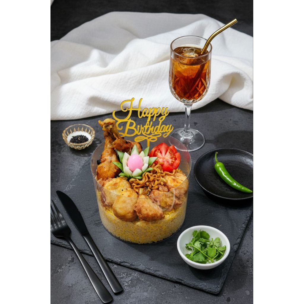 Tart Nasi Kuning/ Hampers Nasi Kuning/ Tumpeng Nasi Kuning Murah/Rice Tart