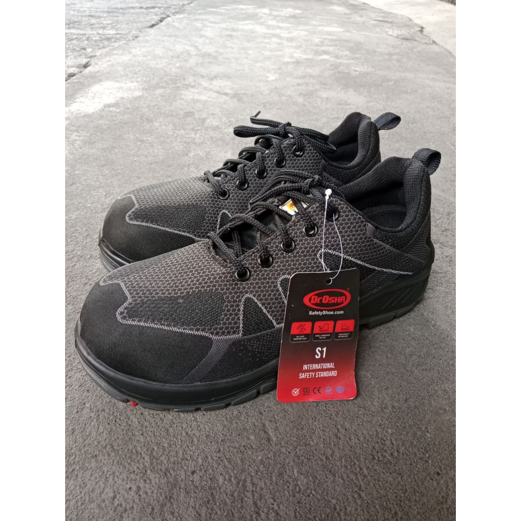 sepatu safety Dr. Osha wolfar 9107 S1 black