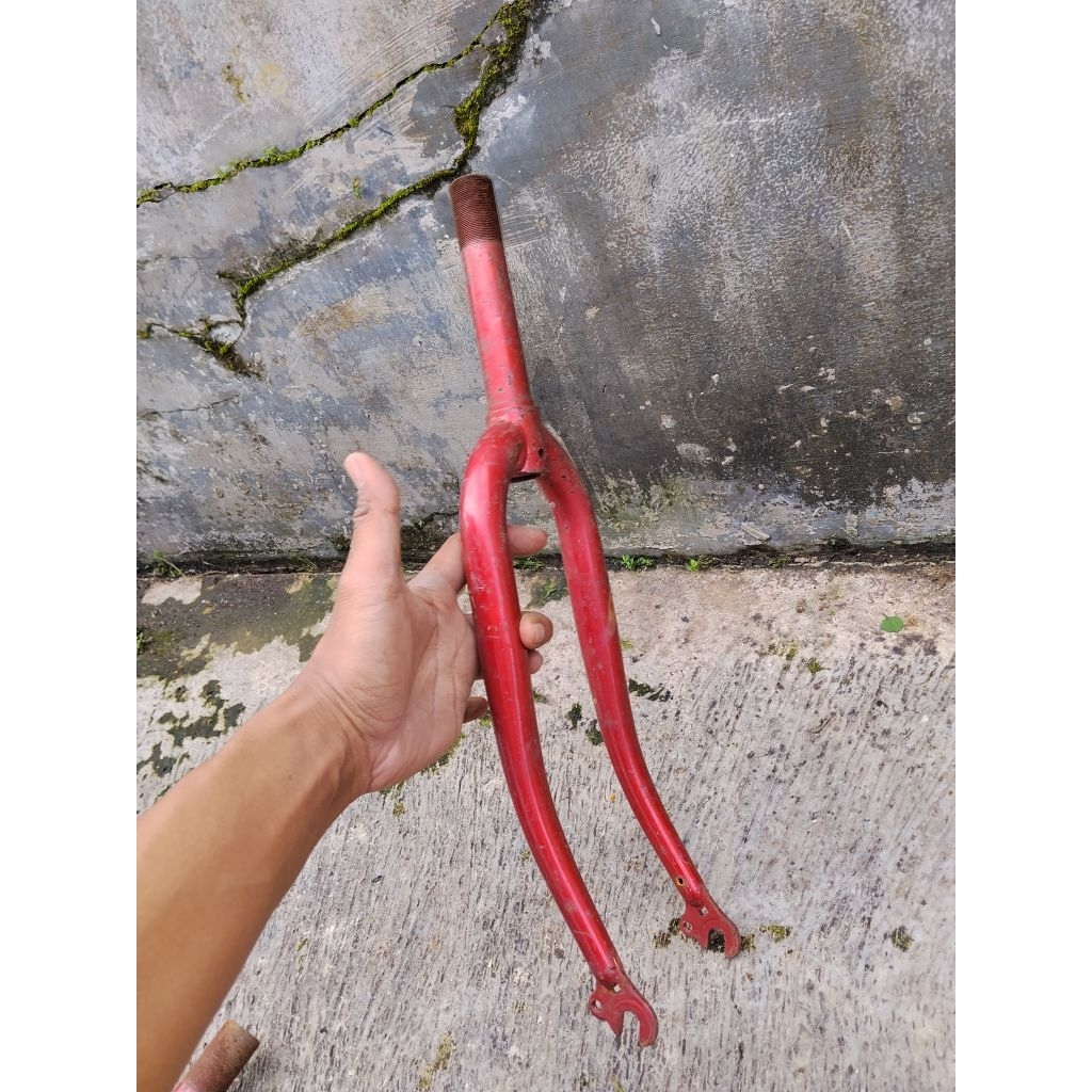 FORK SEPEDA RIGID BAN 20" STEERTUBE 13 CM drat standar cocok buat sepeda ban 20 Federal Lipat Minive