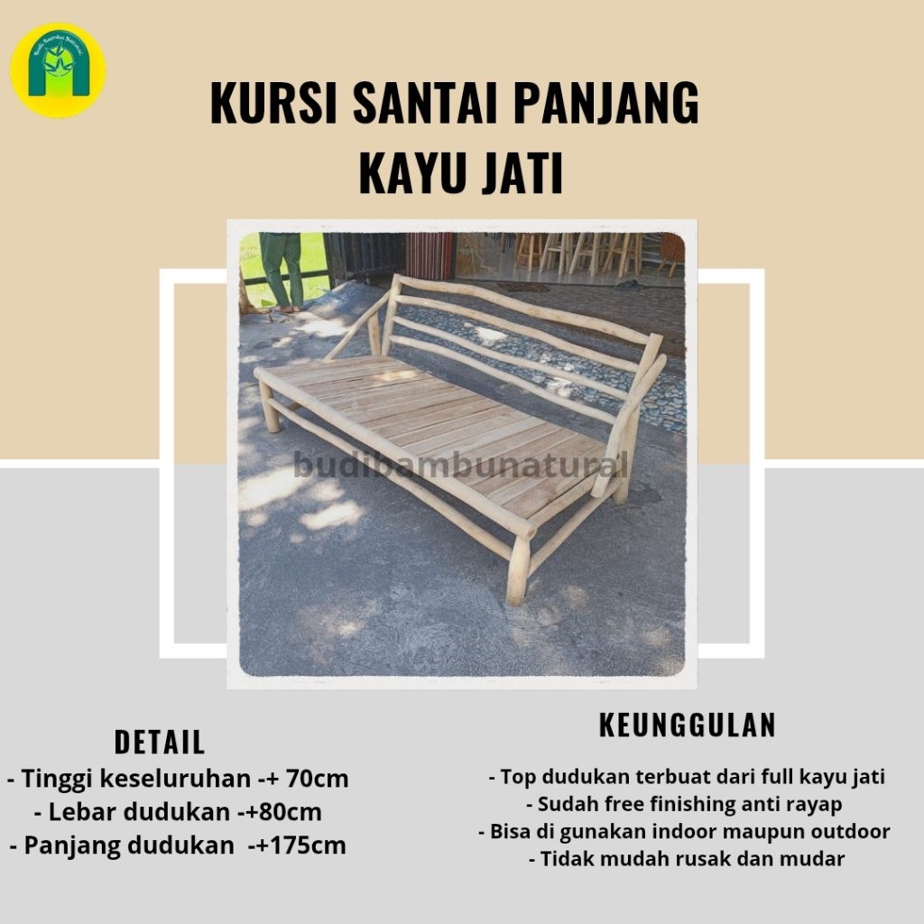 HOT ITEM KURSI KURSI JATI PANJANG KURSI SANTAI JATI PANJANG UNIK ELEGAN MEWAH