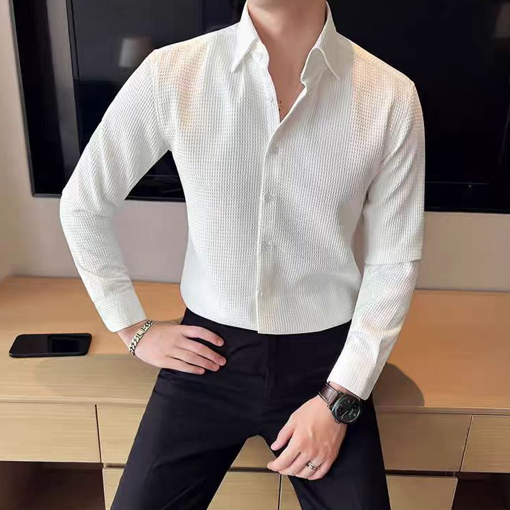Kemeja Pria Lengan Panjang - Men's Longsleeve Shirt Kemeja Pria Lengan Premium