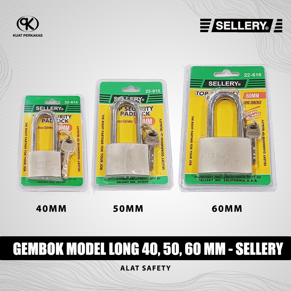 SELLERY Gembok pagar / cakram motor / rolling door model long