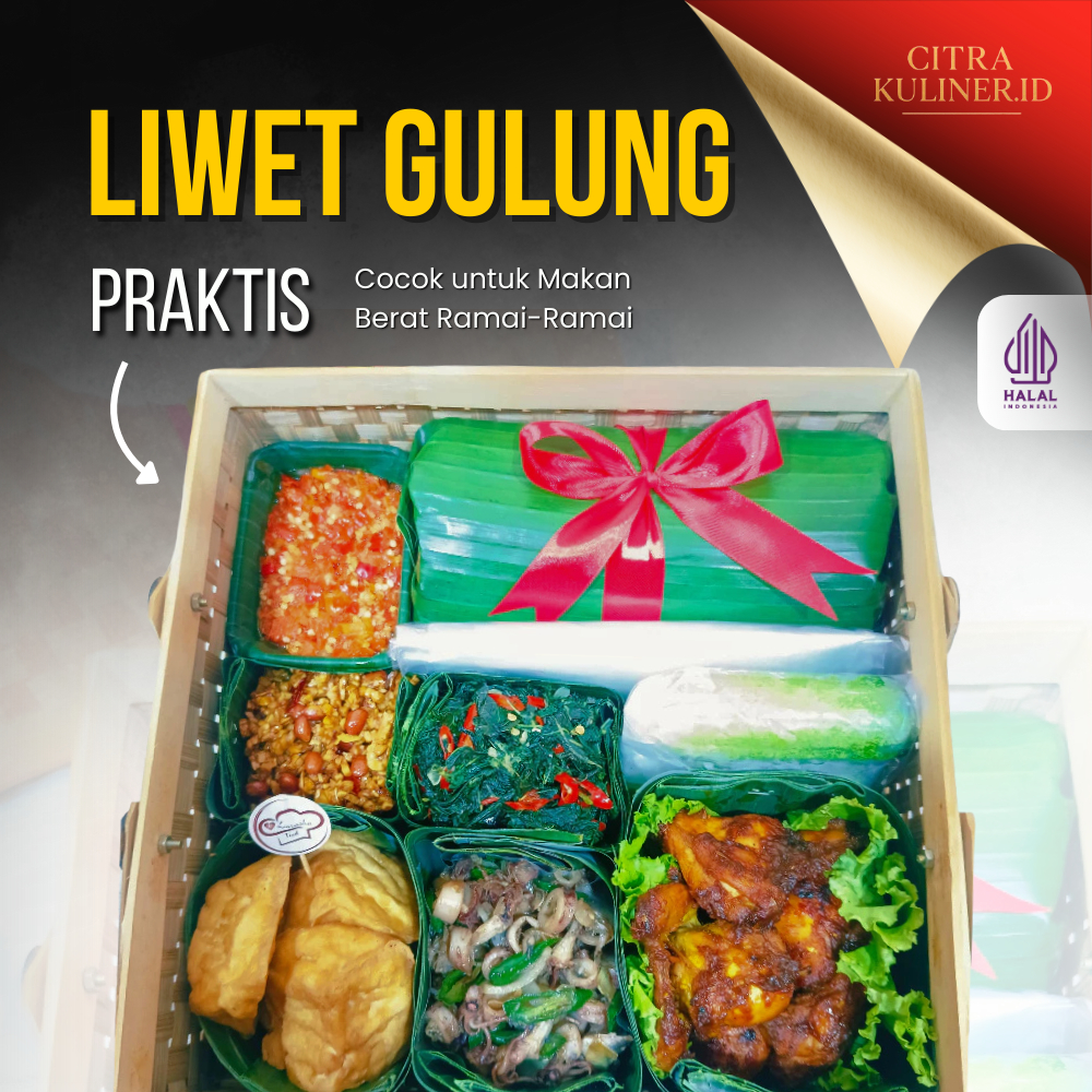 Paket Liwet Gulung Komplit, Nasi Liwet Gelaran, Liwet Gulungan, Praktis & Halal