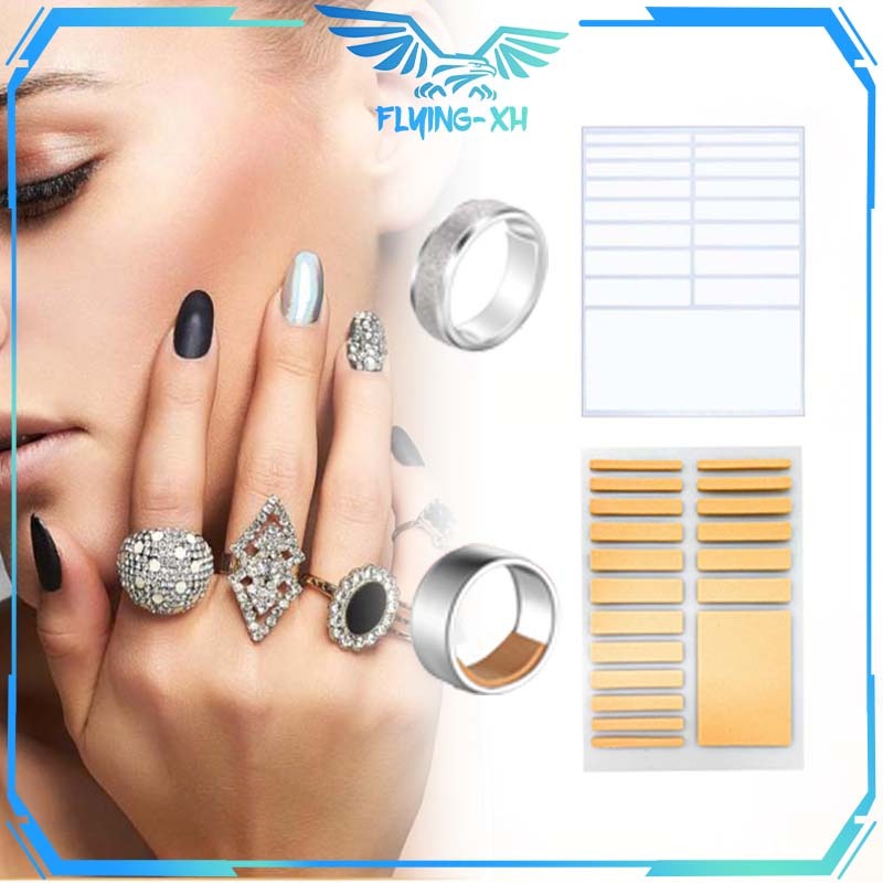 5pcs Cincin Kebesaran Pengganjal Reusable Alat Pengecil Cincin Kebesaran Dapat Diatur Ukuran Ring Si