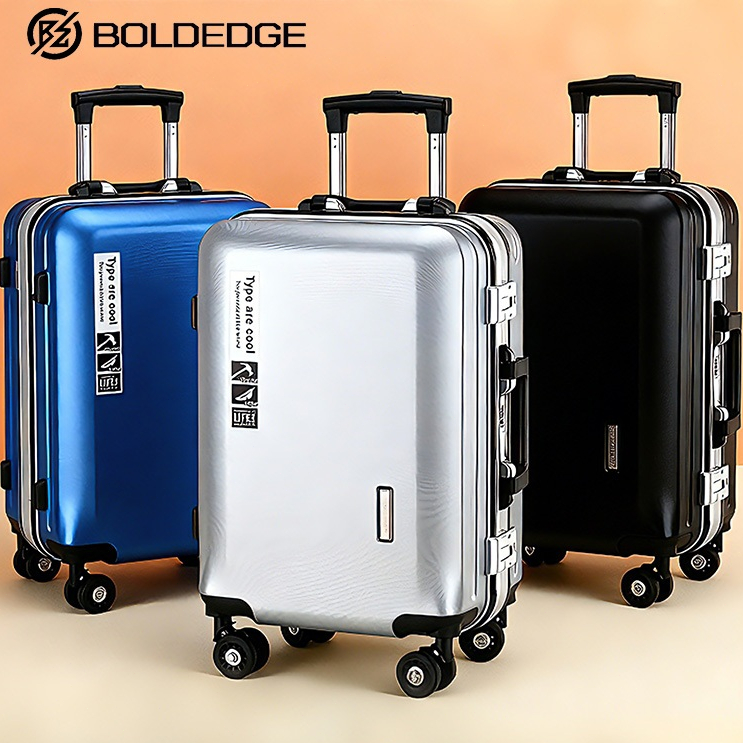 BoldEdge Koper bisnis dengan tempat gelas port pengisian daya dan pengait 20/24 inch PVC ABS