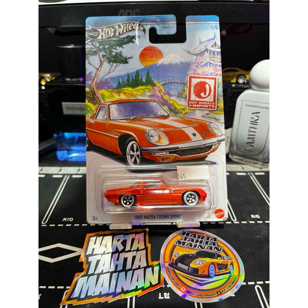 Hot Wheels 1968 Mazda Cosmo Sport Hot Wheels J Import Orange Oren (CRACK)