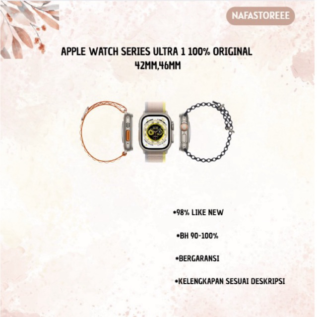 Apple Watch/iWatch Series Ultra 1 49MM with Ocean Band Second 100% Original