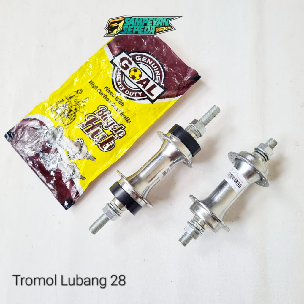 Tromol Depan Belakang GOAL Sepeda Mini BMX Lipat Federal Lubang 28 Besi 28Hole