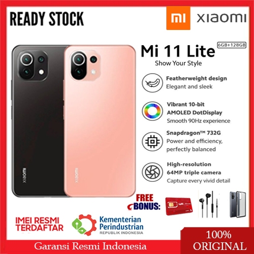 Xiaomi Mi 11 Lite 8/128GB Produk Resmi Indonesia