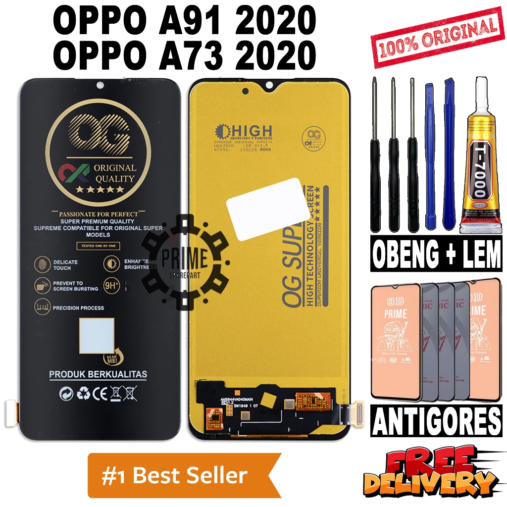 LCD TOUCHSCREEN OPPO A91 2020 / OPPO A73 2020 ORIGINAL OEM LCD OPPO A91 2020 / A73 2020 FULLSET