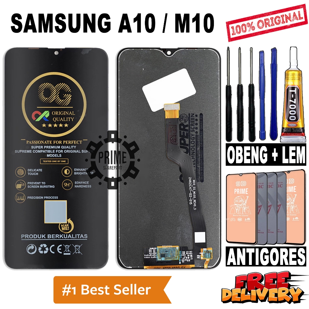 LCD TOUCHSCREEN SAMSUNG A10 / SAMSUNG M10 ORIGINAL OEM LCD SAMSUNG A10 / M10 FULLSET