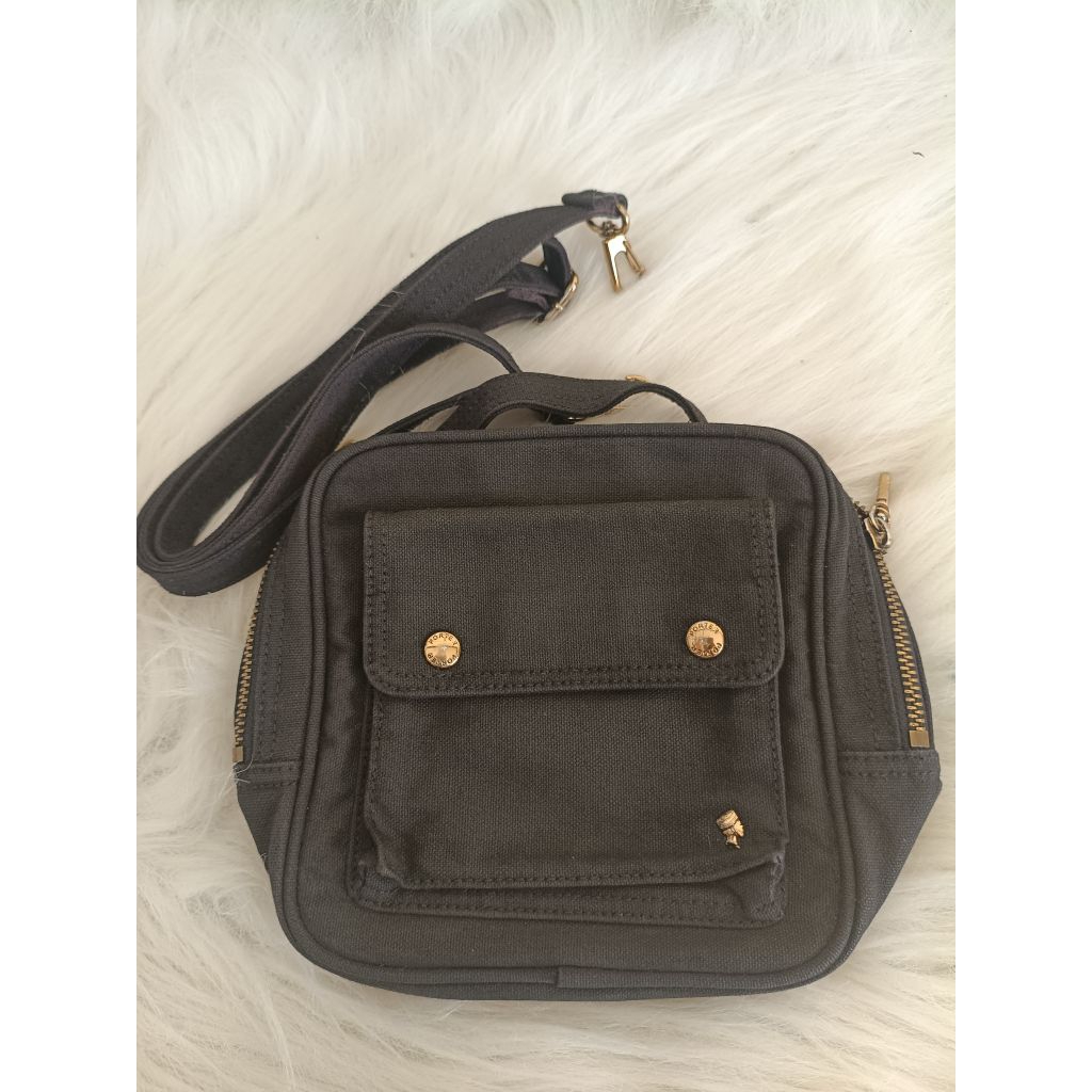 Tas sling Pria/wanita por ter, Porter, Porte r, kondisi 90/100, bahan kanvas tebal