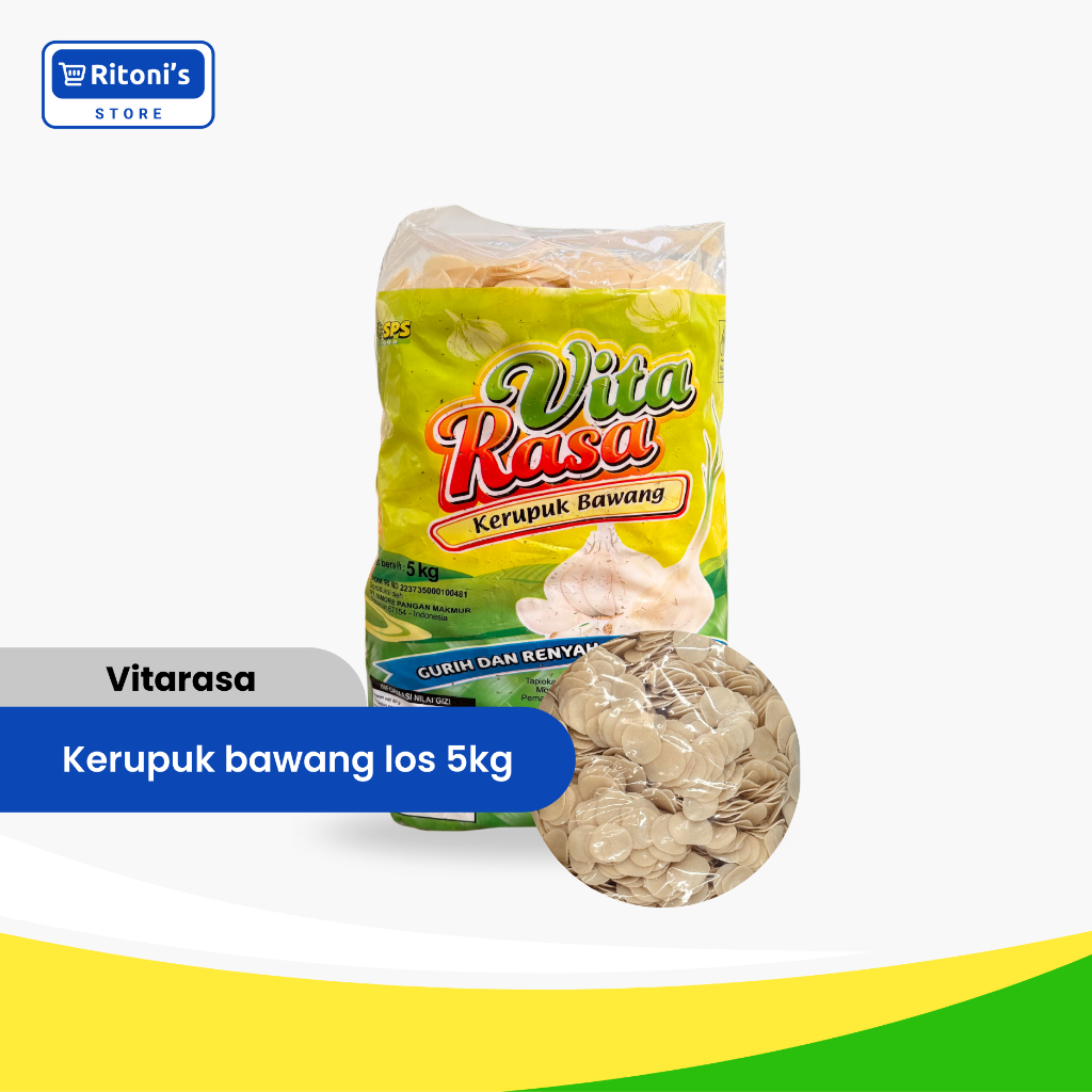Vitarasa Kerupuk Bawang Los 5kg (Bisa Repack)