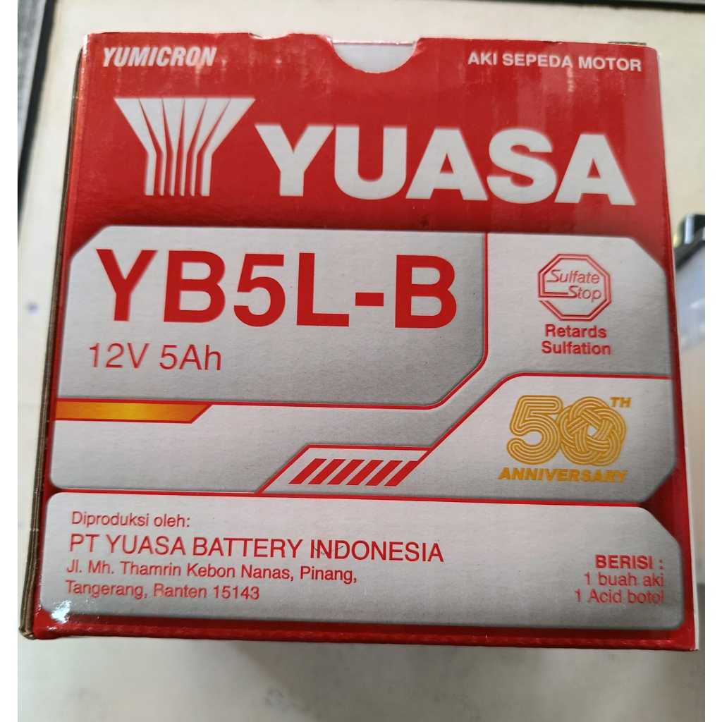 Aki Basah Yuasa YB5L-B Grand Supra Mio Shogun Mega PRO Vega ZR Jupiter