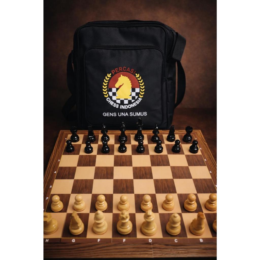 Papan Catur Standar Internasional Lipat 4 Full Serat - Papan Catur Lipat 4 Premium Bahan Tebal