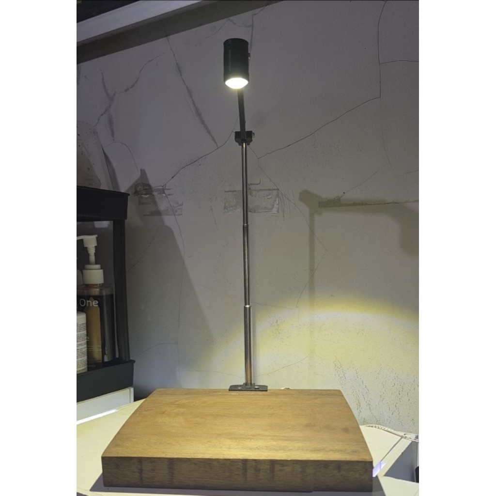 Lampu Sorot Aquascape 3W Tatakan kayu