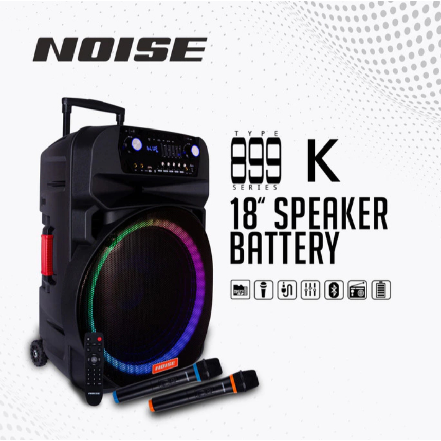 Speaker Portable Noise 899K 18" Original Bluetooth Wireless Usb 899 K