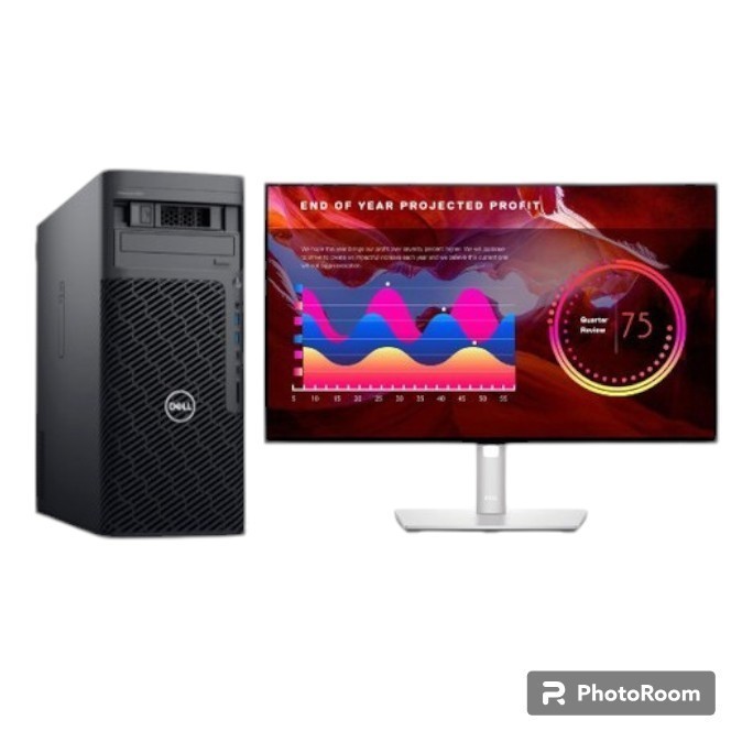 DELL Precision T5860 Xeon W5 2455X 32GB SSD1TB VGA16GB W11PRO MON 24 [ GARANSI RESMI }