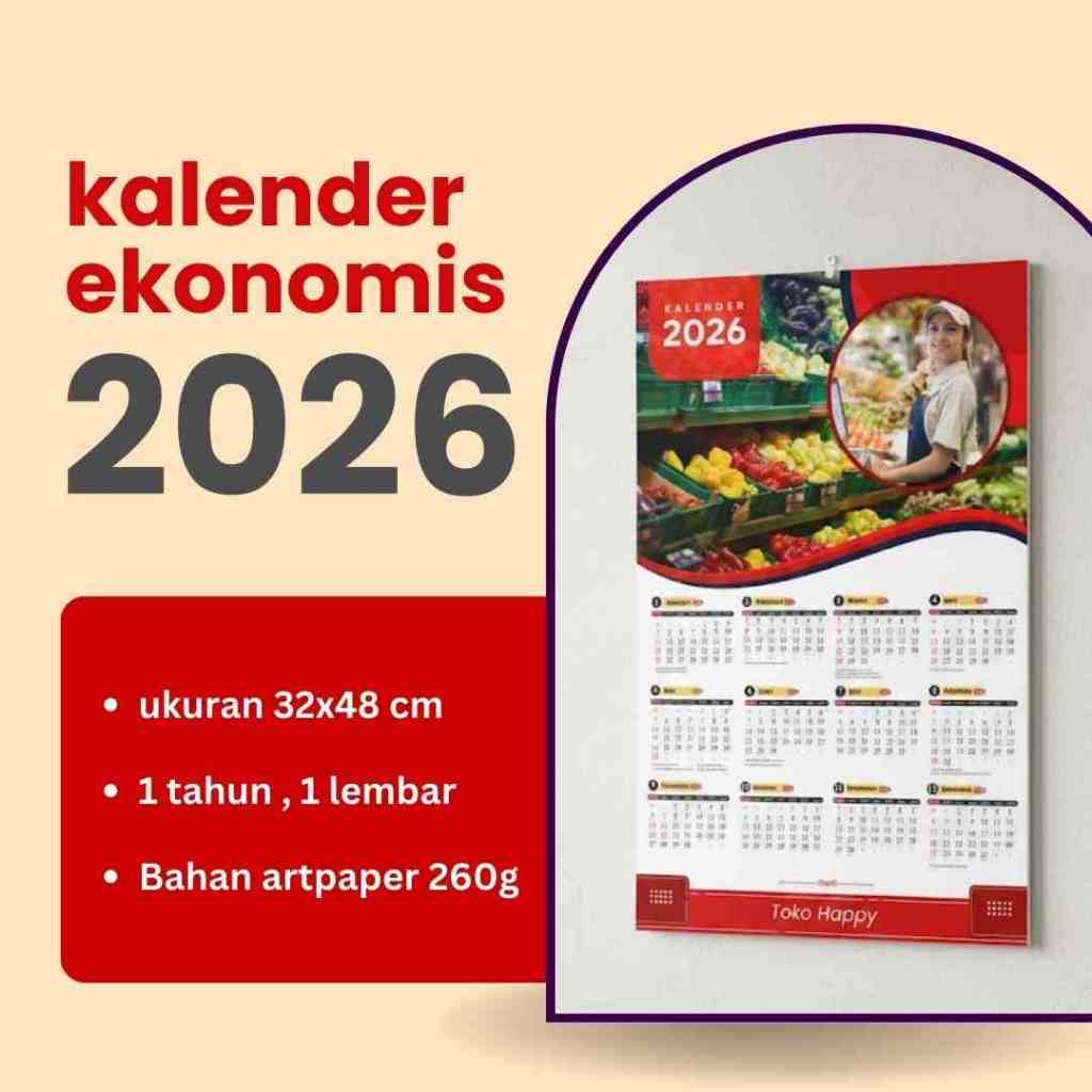 Kalender 2026 - Kalender Dinding 2026 - Kalender Custom Foto - Kalender Dinding  2026 - Kalender Par