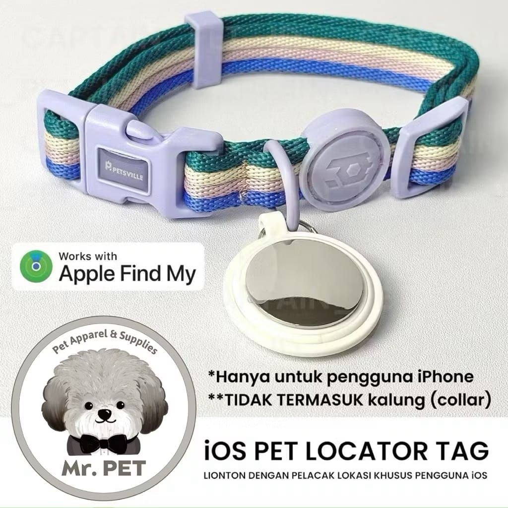 PET TRACKER PELACAK LOKASI HEWAN PELIHARAAN GPS PET AIRTAG