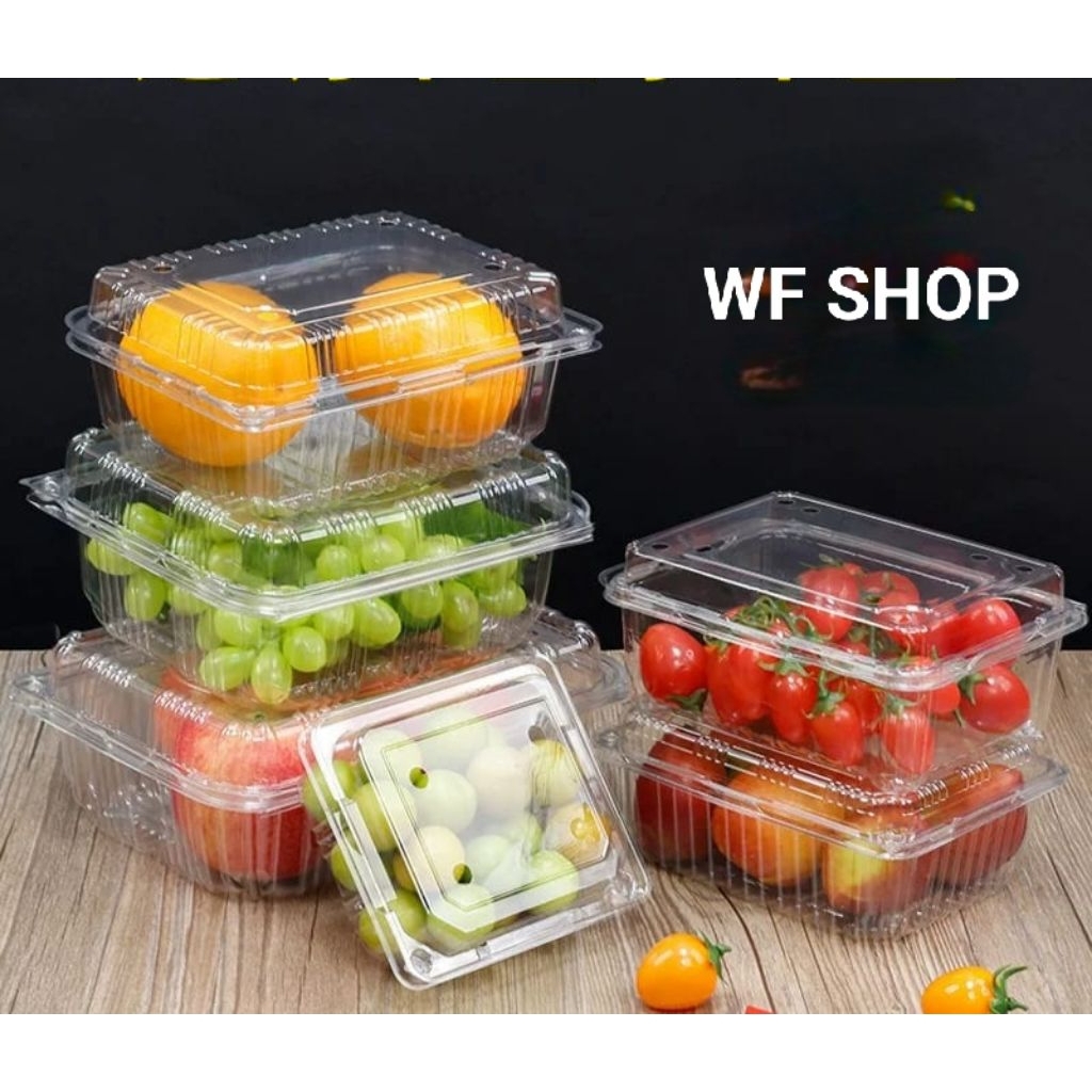 Mika Buah Strawberry 800gram & 1000gram Isi 25pcs mika buah anggur 1000gr kunci /MB 800 MB 1000