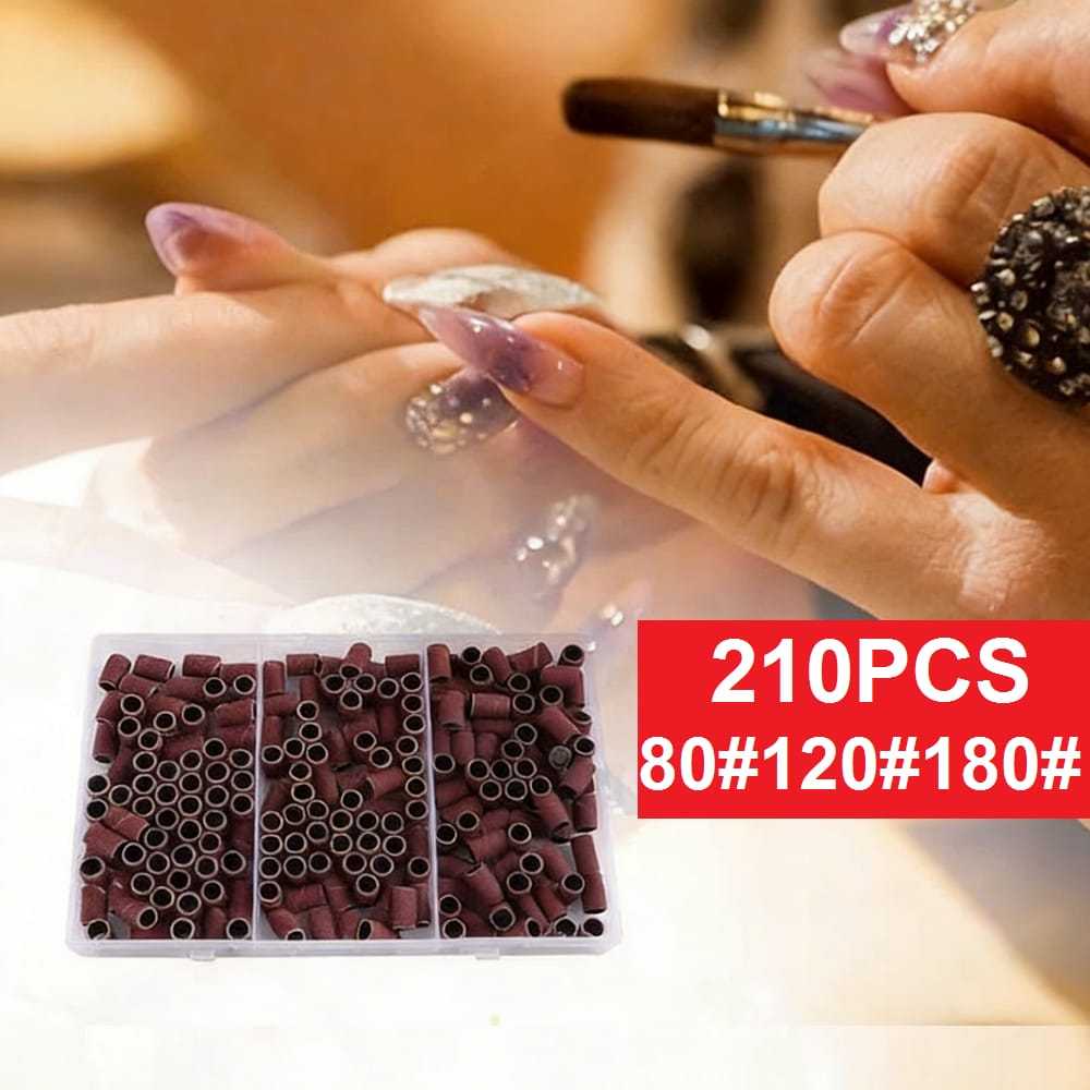 210Pcs Mata Gerinda Amplas Drum Roll Gulung Refil Amplas Ring Untuk Mesin Gerinda Drum Sander Amplas