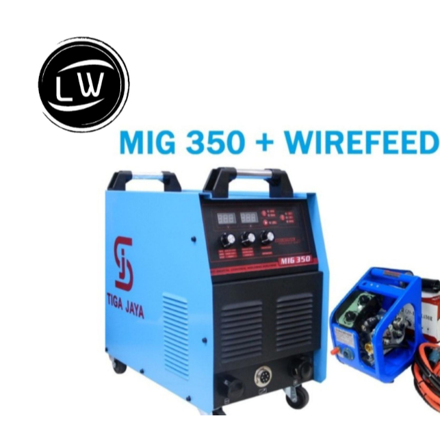 MESIN WELDING TRAFO LAS MMA & MIG 350 CO2 + WIRE FREEDER - TIGA JAYA