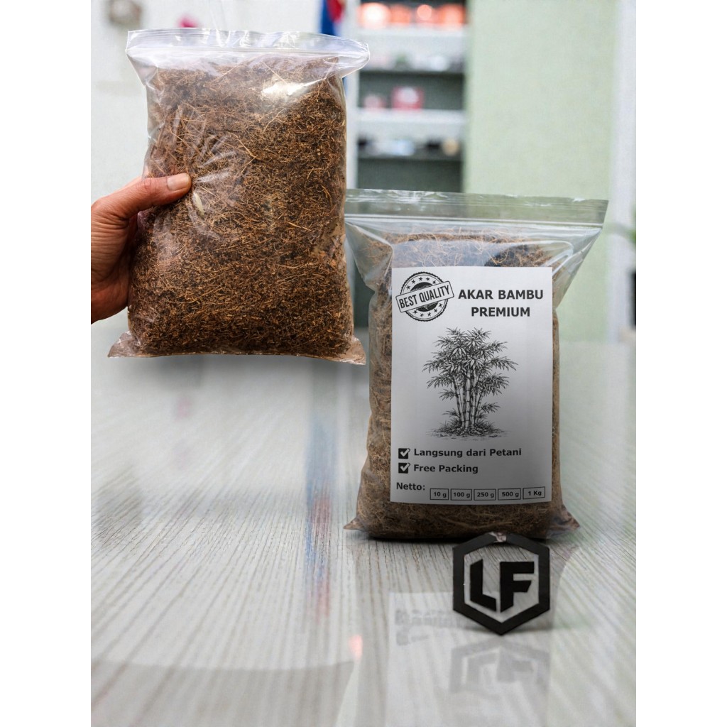 kar Bambu Asli PREMIUM – PGPR & JAKABA | 1 Kg Bersih, Full Akar Bambu