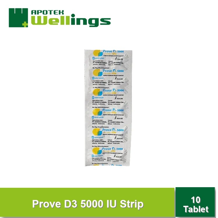 Wellings Prove D3 5000 IU Strip 10 Tablet