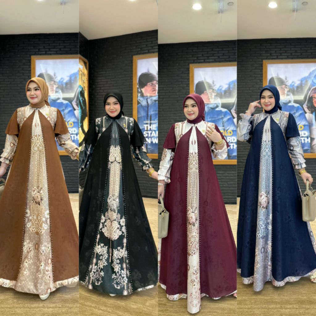 TATIANA DRESS BY IRNA.EMERALD ORIGINAL