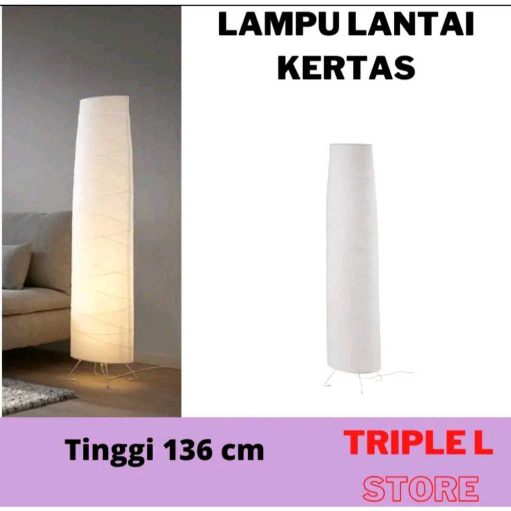 Lampu Lantai Berdiri Standing Lamp  Lampu Kertas Hias Ruang Tamu