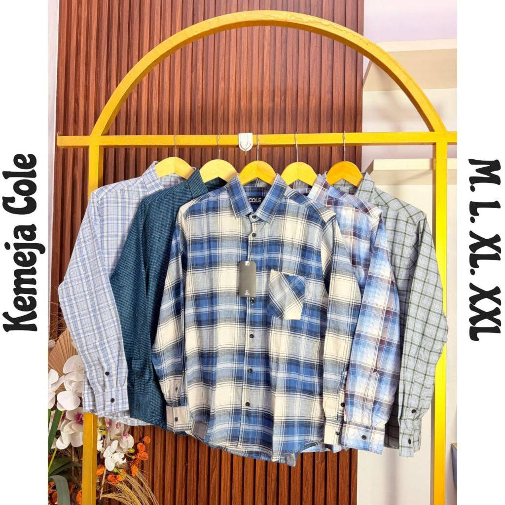 kemeja pria dewasa motiv kotak