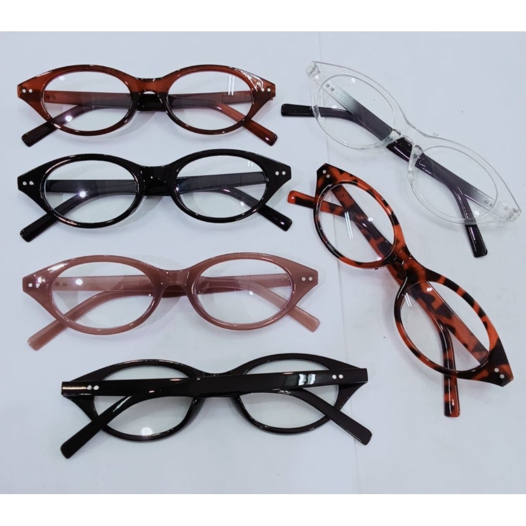 KACAMATA FASHION WANITA OVAL GAYA RETRO KEKINIAN