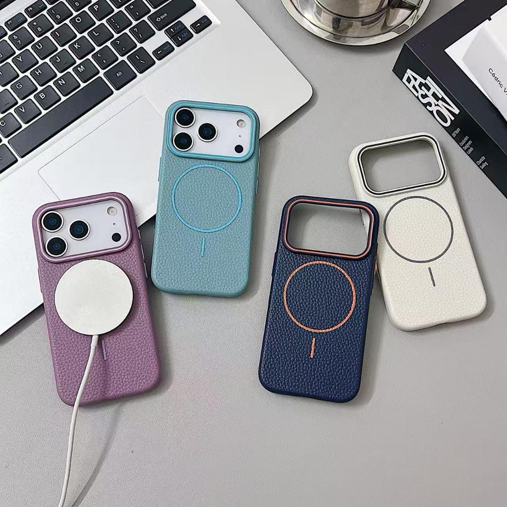 Case Premium GRAIN Leather Iphone 11 Pro max 12 Pro Max 13 Pro Max 14 Pro Max 15 Pro Max 16 Pro Max 