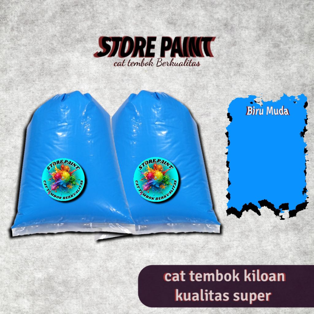 CAT TEMBOK WARNA BIRU CAT TEMBOK SUPER CAT TEMBOK KUALITAS INTERIOR