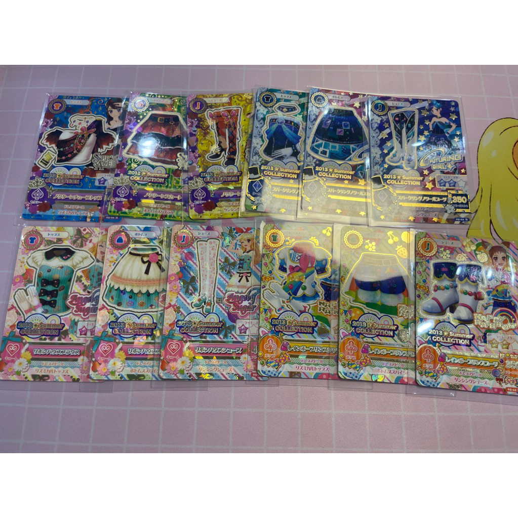Aikatsu 2013 Summer Collection Kartu Ichigo Ran Aoi Otome Angely Sugar spicy Ageha Futuring Girl Hap