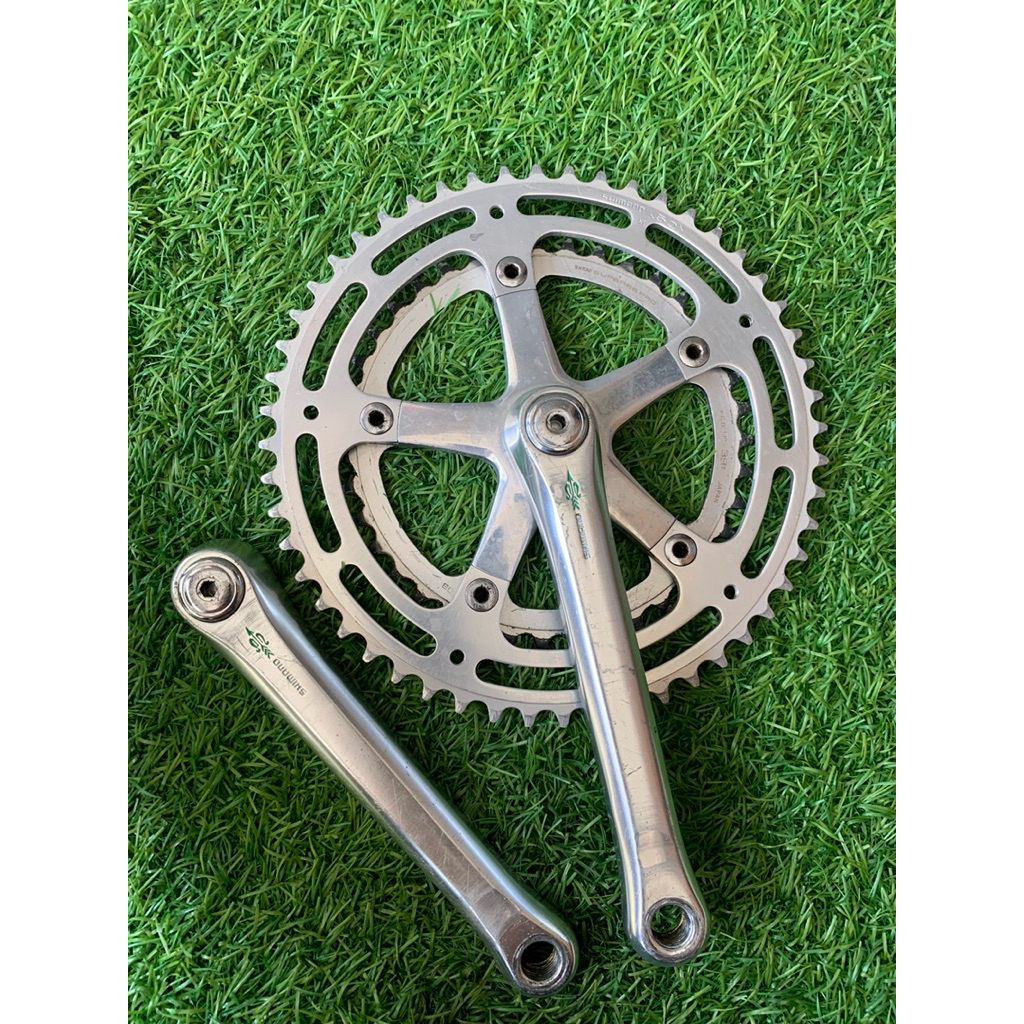 Crank Set Vintage Shimano 105 GOLDEN Arrow 53-39T Japan