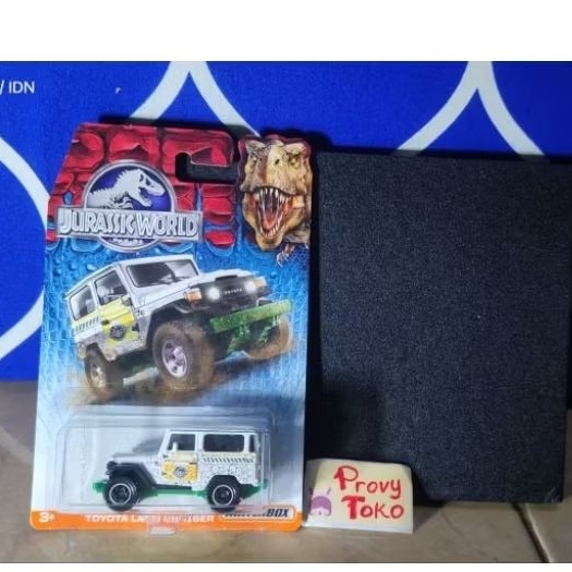 Matchbox Toyota Land cruiser Seri Jurassic World putih rare