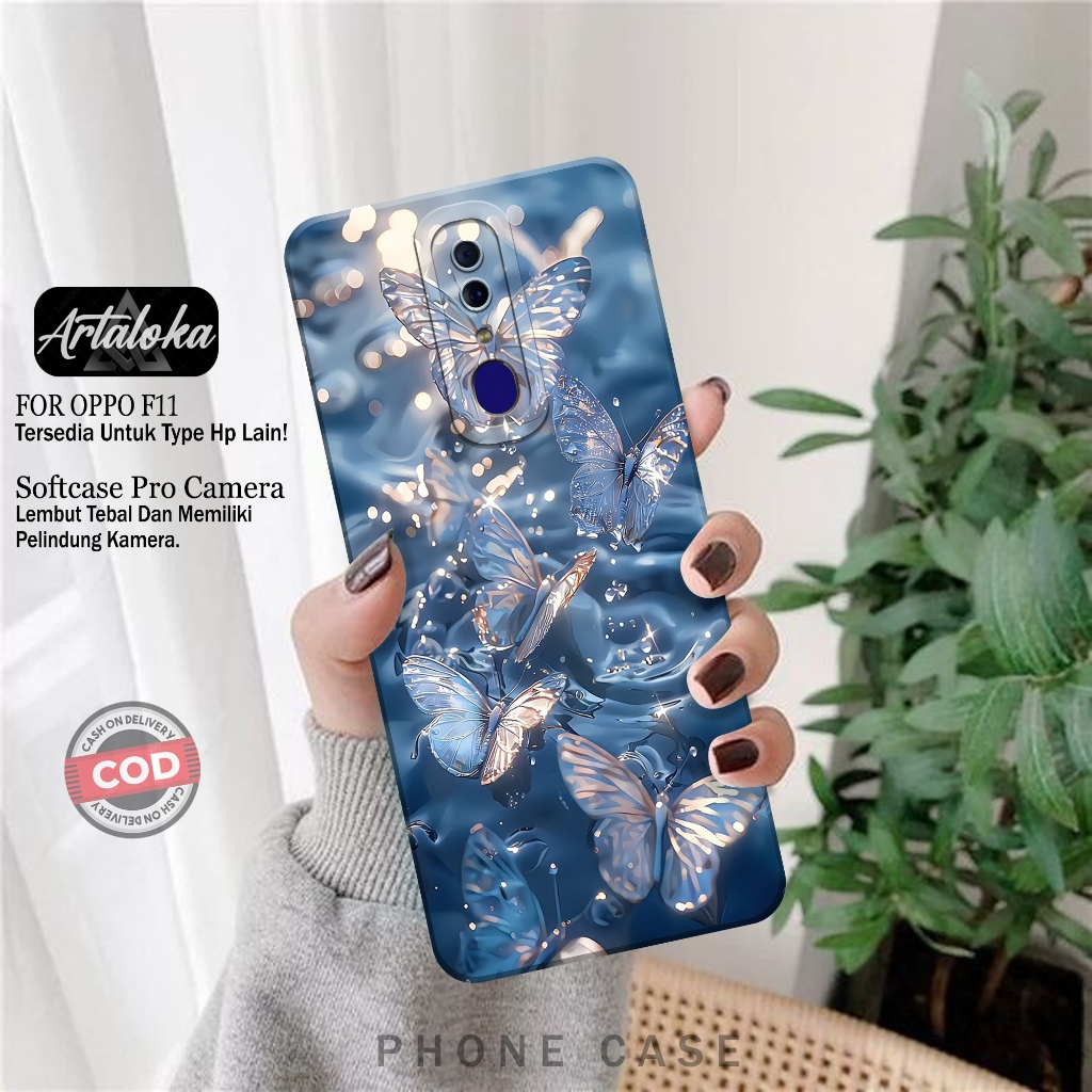 Case Hp Oppo F11 Terbaru - Fashion Case Kupu-Kupu Terbaru - Softcase Oppo F11 - Casing Oppo F11 - Ke