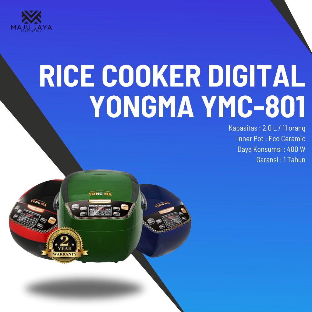 MAGIC COM YONG MA / YONGMA YMC-801 RICE COOKER 2L YMC 801