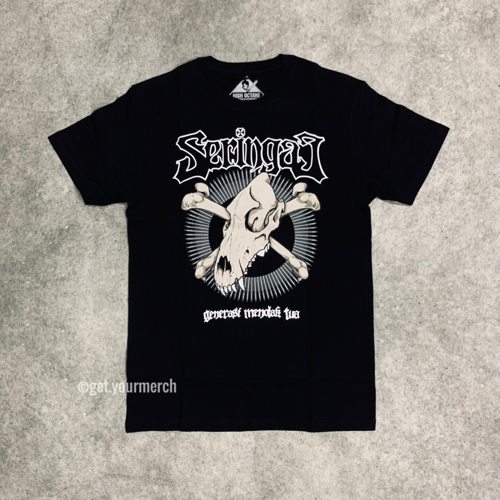 Seringai - Generasi Menolak Tua Tshirt - Black
