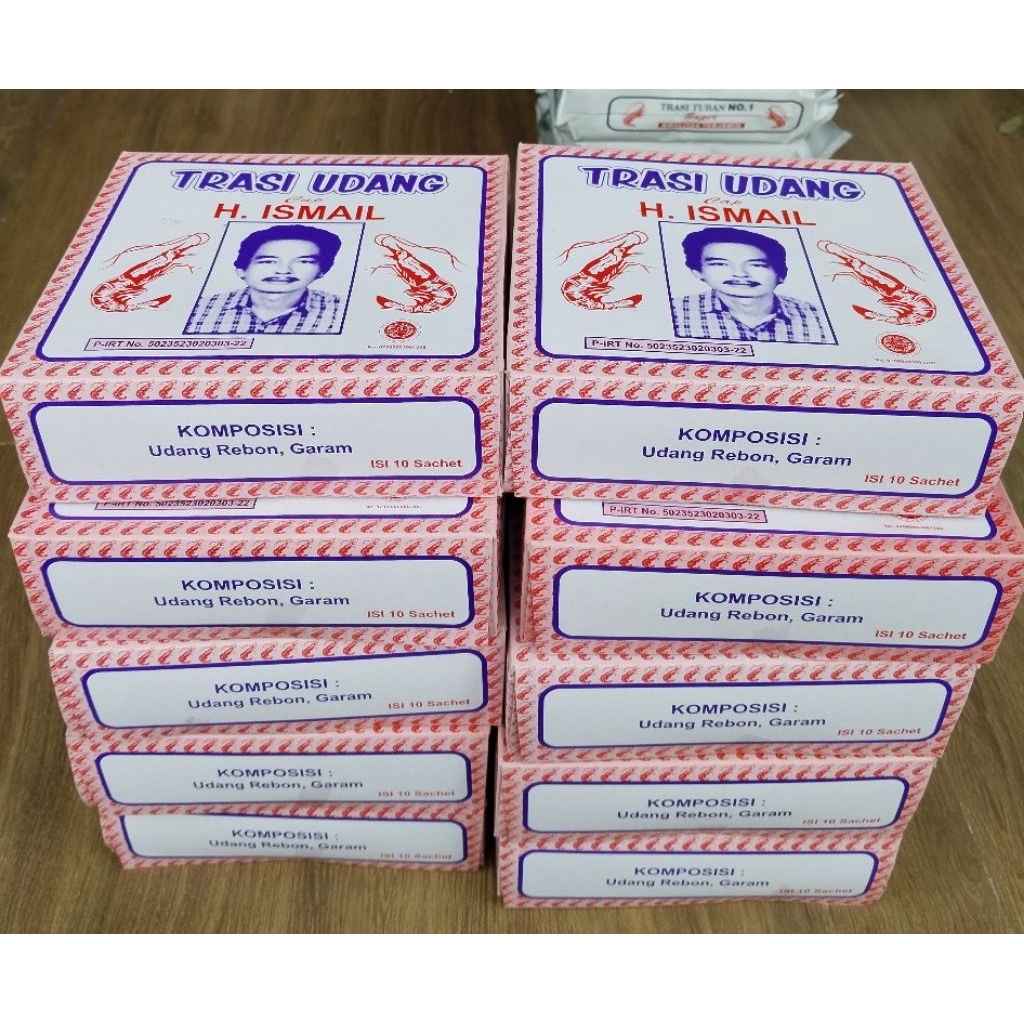 TRASI UDANG H. ISMAIL 10KG(10 BOX), TRASI ENAK/ MURAH/ PAKET 10 KG