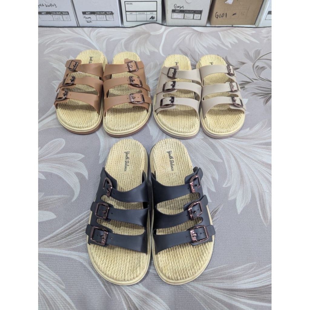 Sandal cewek karet premium kekinian