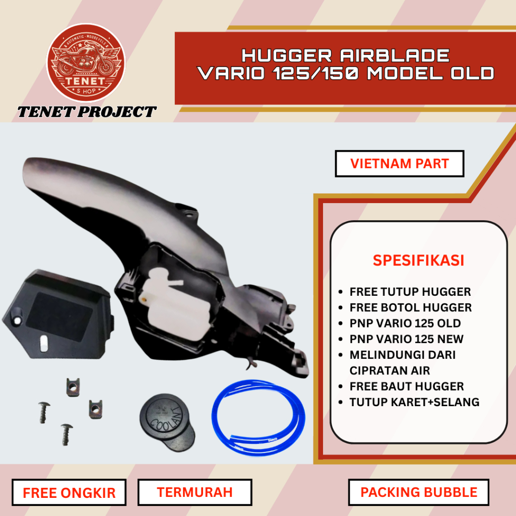 HUGGER AIRBLADE COVER AIRBLADE TAMENG AIRBLADE HUGGER AIR BLADE VARIO 125/150 SPAKBOR KOLONG VARIO