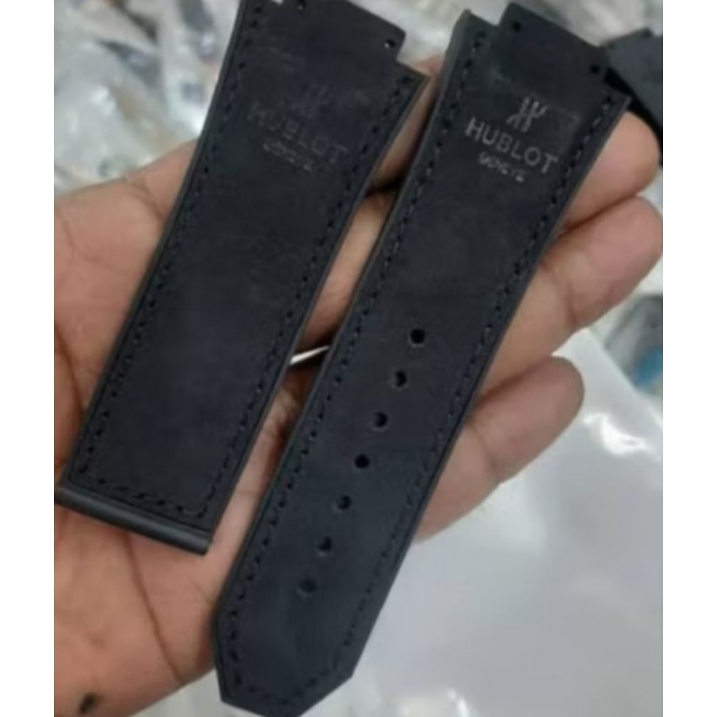 Strap Tali jam tangan Hublot Senna big banggeneve leather bludru rubber bigbang sena jam tangan...